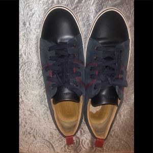 Navy blue Bally sneakers